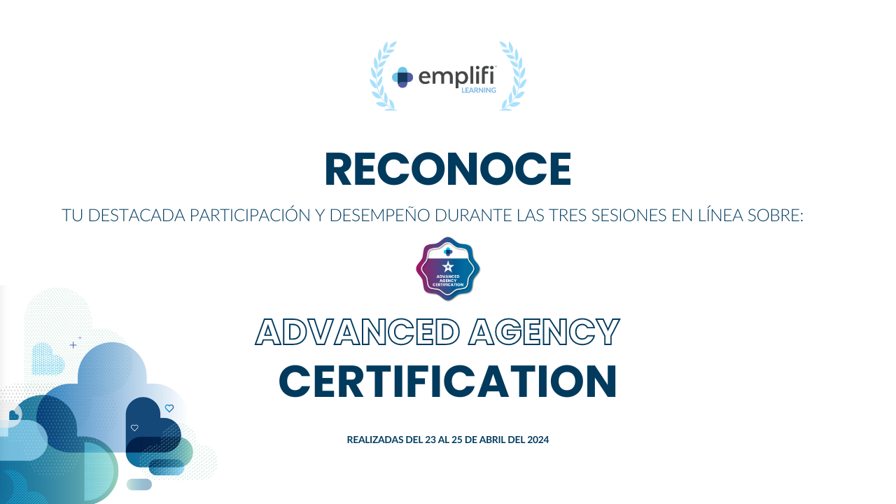 Constancia_Sesiones Advanced Agency Certification 2024